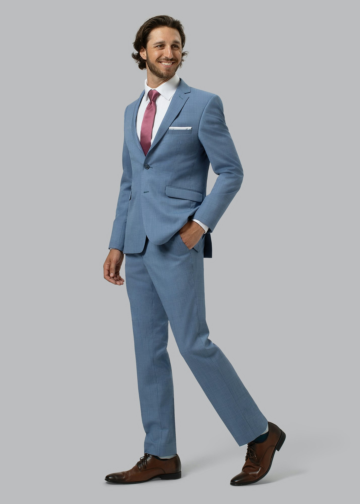 Paul Smith Tailored-Fit Pastel Blue Wool-Mohair Suit - ShopStyle